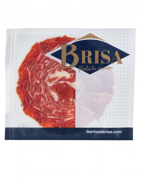 5 x Loncheado de Jamón de Cebo de Campo Ibérico "50% Raza Ibérica" en plato, cortado a cuchillo - Loncheados en Ibéricos Brisa