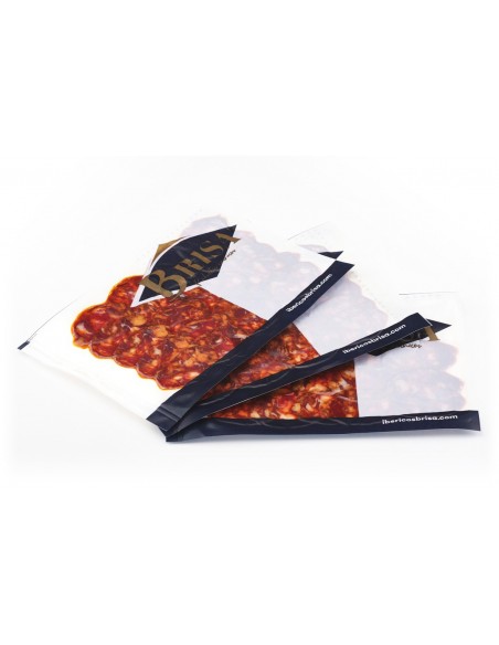 chorizo loncheado -Lote de embutidos Ibéricos Loncheados  de Guijuelo  - Ibéricos Brisa