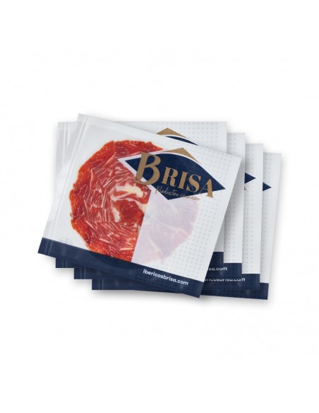 5 x Loncheado de Jamón de Cebo de Campo Ibérico "50% Raza Ibérica" en plato, cortado a cuchillo - Loncheados en Ibéricos Brisa