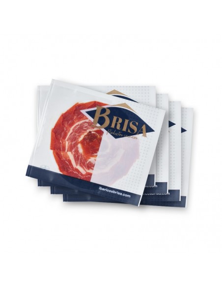 5 x Loncheado de Paleta de Bellota Ibérica "50% Raza Ibérica" en plato - Loncheados en Ibéricos Brisa