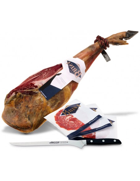 Paleta de Bellota Ibérica "100% Raza Ibérica" (Pieza entera loncheada a cuchillo en platos de 100g.) - Loncheados en Ibéricos...