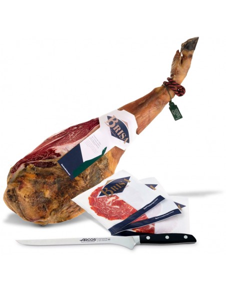 Paleta de Cebo de Campo Ibérica "50% Raza Ibérica" (pieza entera loncheada a cuchillo en platos de 100g.) - Loncheados en Ibé...